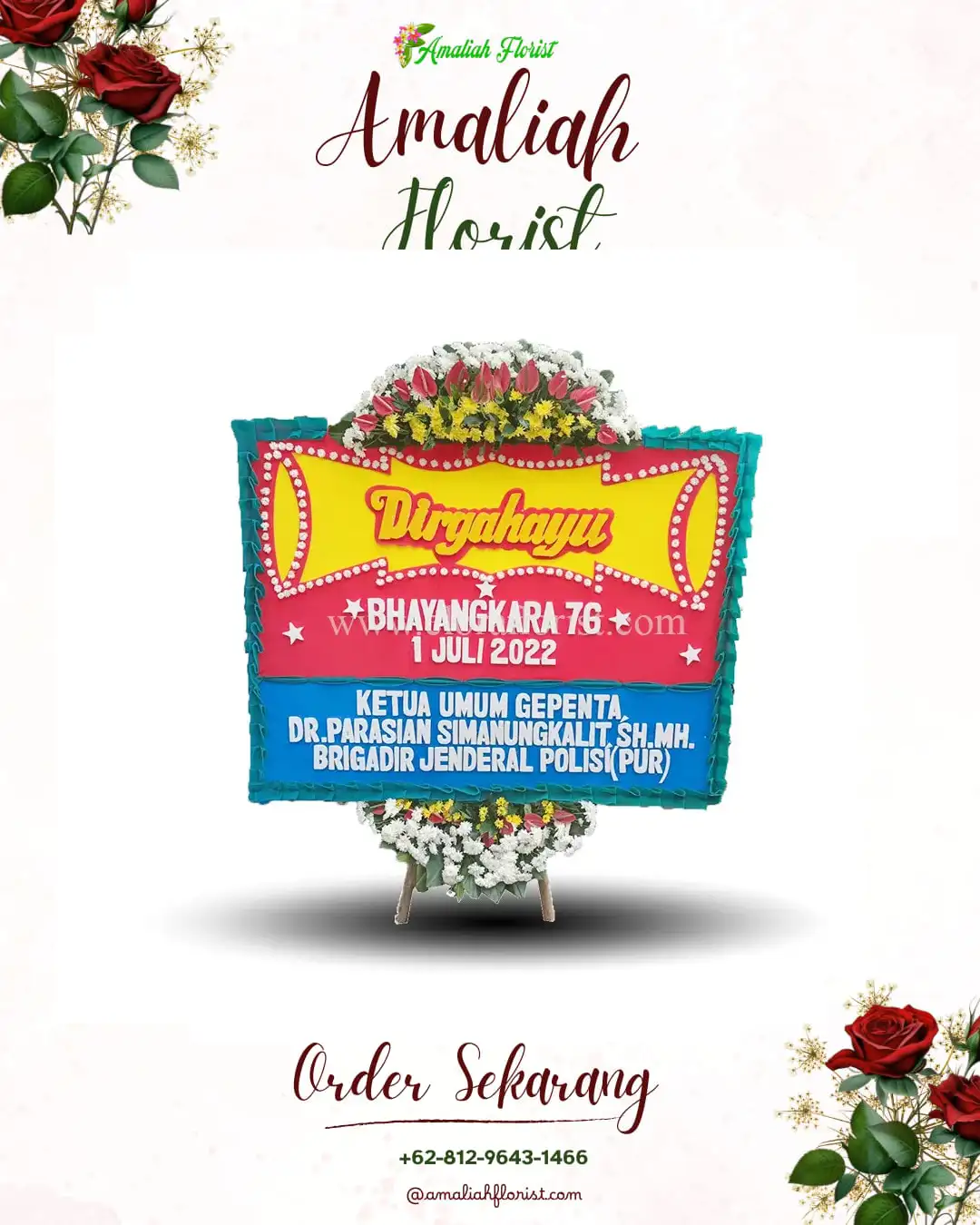Papan Bunga HUT Ulang Tahun Jaka Mulya